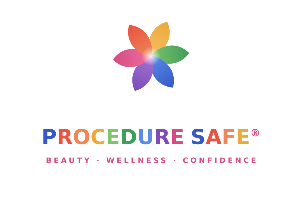 Vertical lockup — Procedure Safe logo