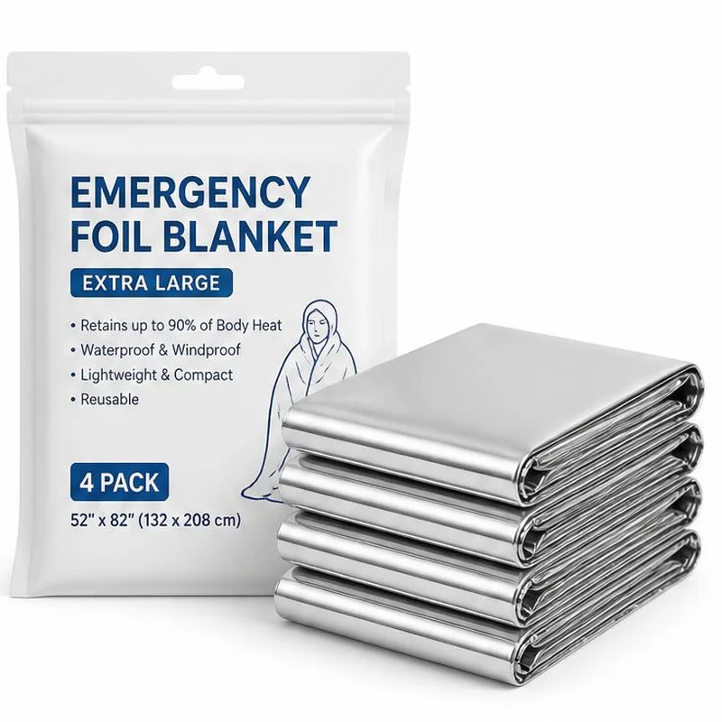 Emergency Foil Blankets 4pk