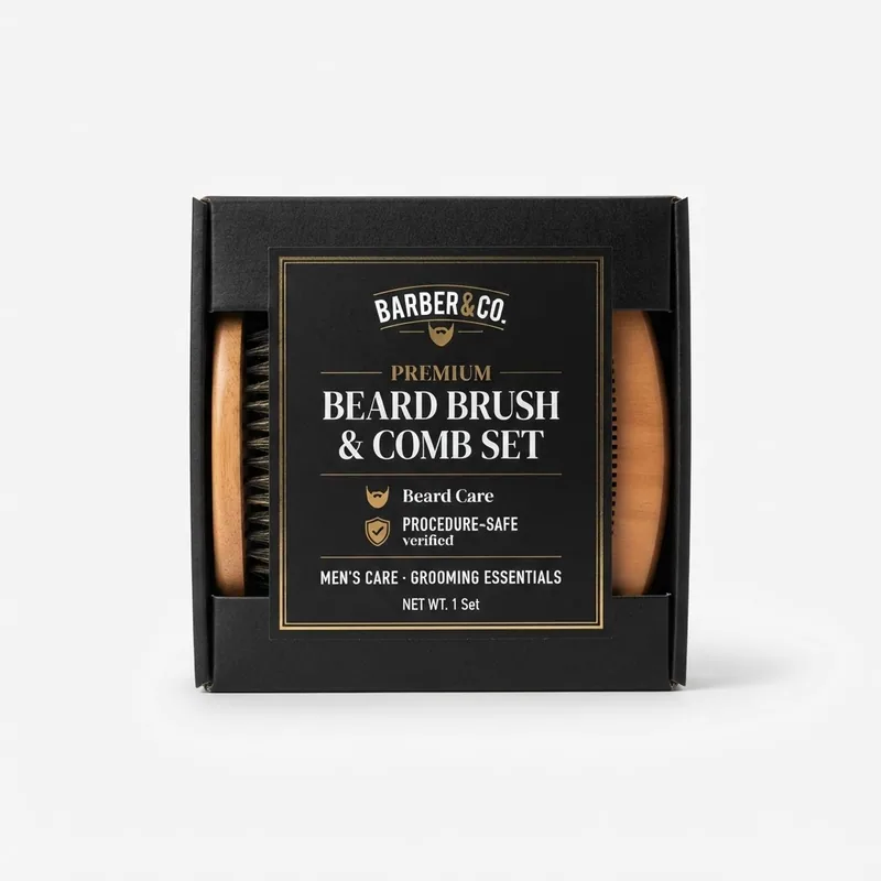 Beard Brush & Comb Set