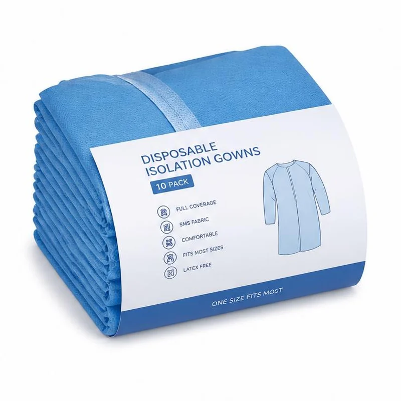 Disposable Isolation Gowns 10ct
